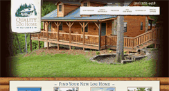 Desktop Screenshot of loghomebuildersnc.com